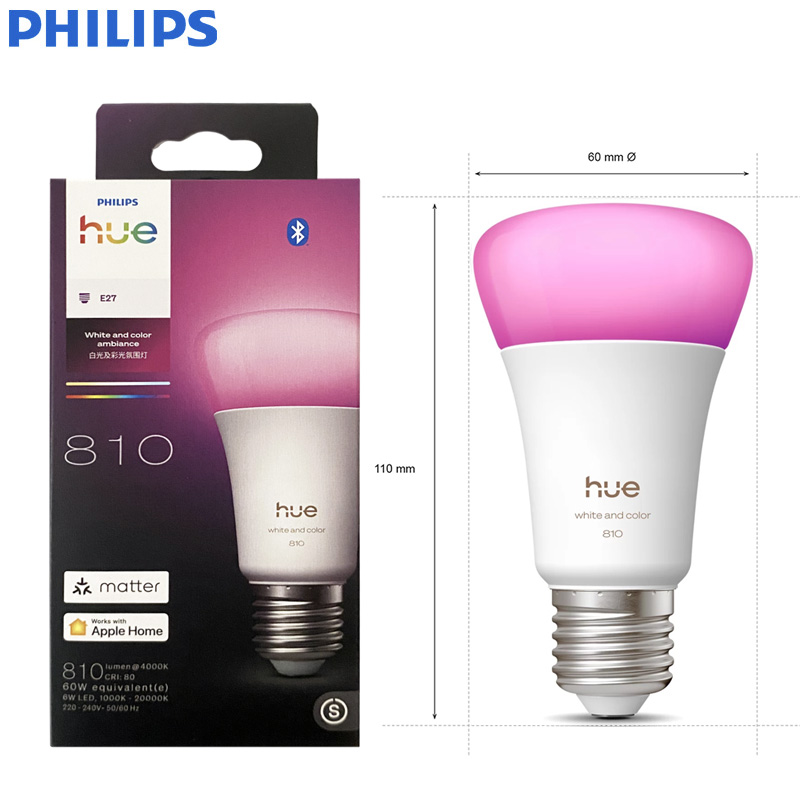 Philips Bulb Hue - مصباح فيليبس هيو E27 A60 ذكي