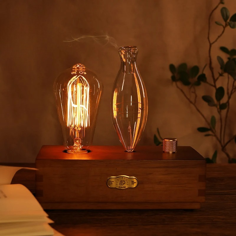 Quality Home Fragrance - مصباح مكتبي، مصباح سرير بتصميم عتيق،