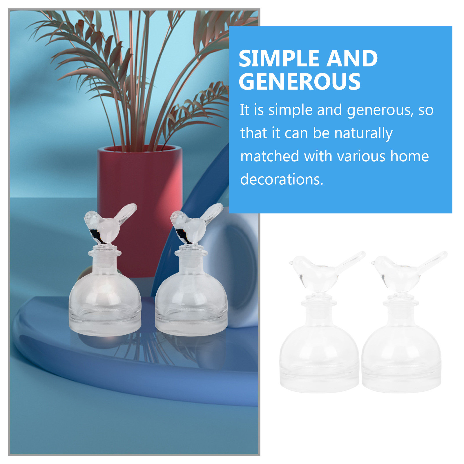 قطعتان من زجاجات العطور الزجاج - مراجعة Fragrance Home Decor وسعره