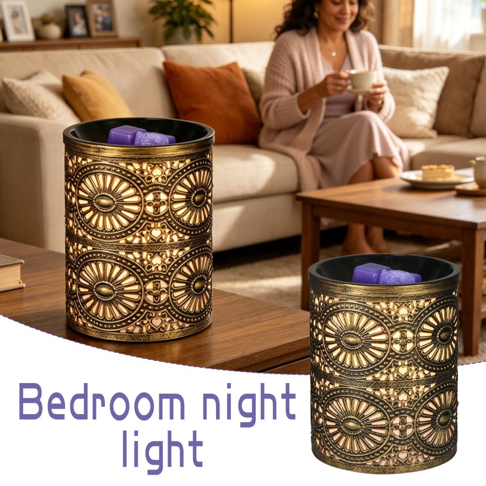 شمعدان حديدي ذهبي هندسي الشكل  - مراجعة Fragrance Home Decor وسعره